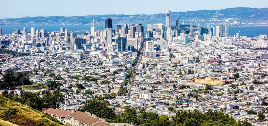 San Francisco California downtown.